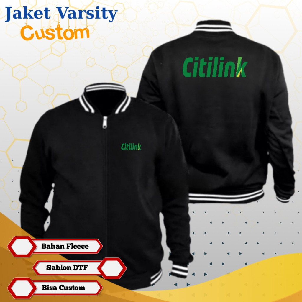 Citilink Merchandise Jacket MS6 เสื้อแจ็คเก็ต Maskapai Custom Varsity