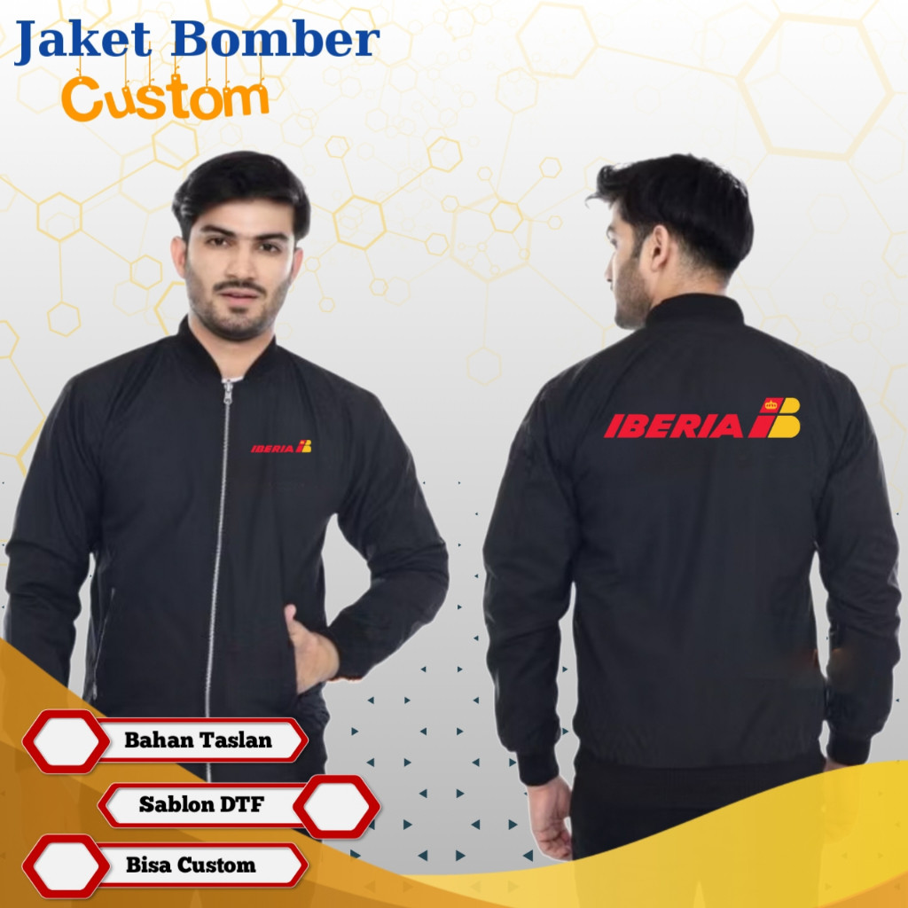 Iberia Merchanded Jacket MS14 Maskapai Jacket เสื้อแจ็คเก็ตบอมเบอร์แบบกําหนดเอง