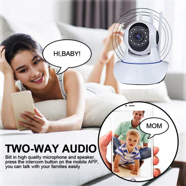 TH 1-4 กล้องวงจรปิด Delivery กล้องวงจรปิดไร้สาย 5MP Full color WiFI Full HD View ผ่านแอปโทรศัพท์:YooSee กล้องวงจรปิด v380