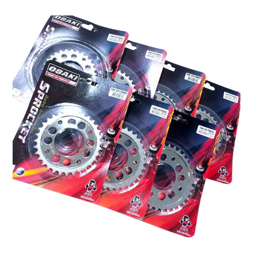 OSAKI (420) ชุดสเตอร์ WAVE125-i สเตอร์หน้า-หลังเลส (เจาะรู) สเตอร์ เวฟ125i ปลาวาฬ (2012-2015) รุ่นก่อนไฟ LED - รูปที่ 3