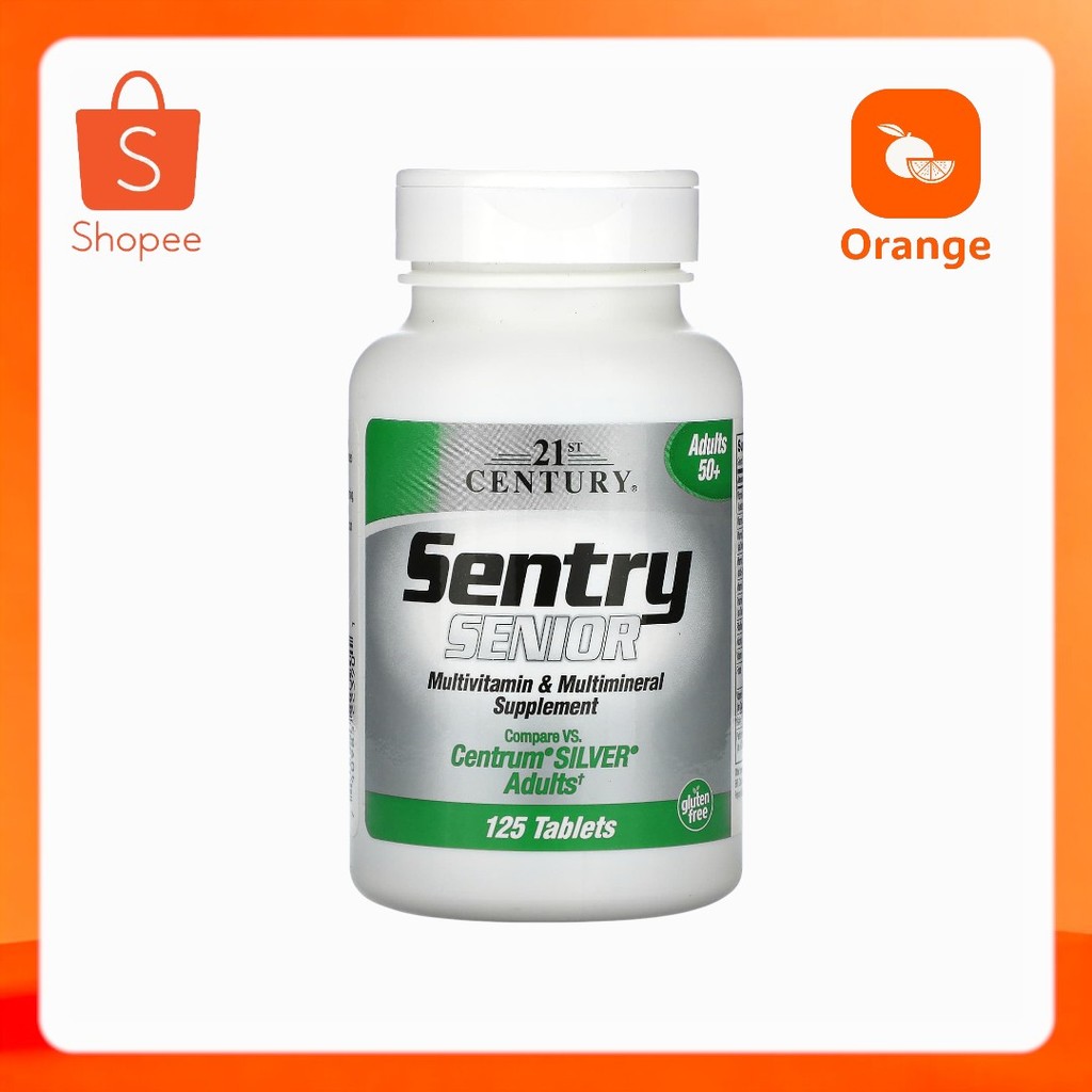 21st Century, Sentry Senior, Multivitamin & Multimineral Supplement, Adults 50+, 125 Tablets
