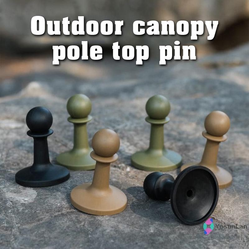 YosunLan] 4 ชิ้น Canopy Pole Lightning Cap Camping Post Thimble ฉนวนพลาสติกป้องกันความปลอดภัยกลางแจ้ง Camping Lightning Cap ใหม่