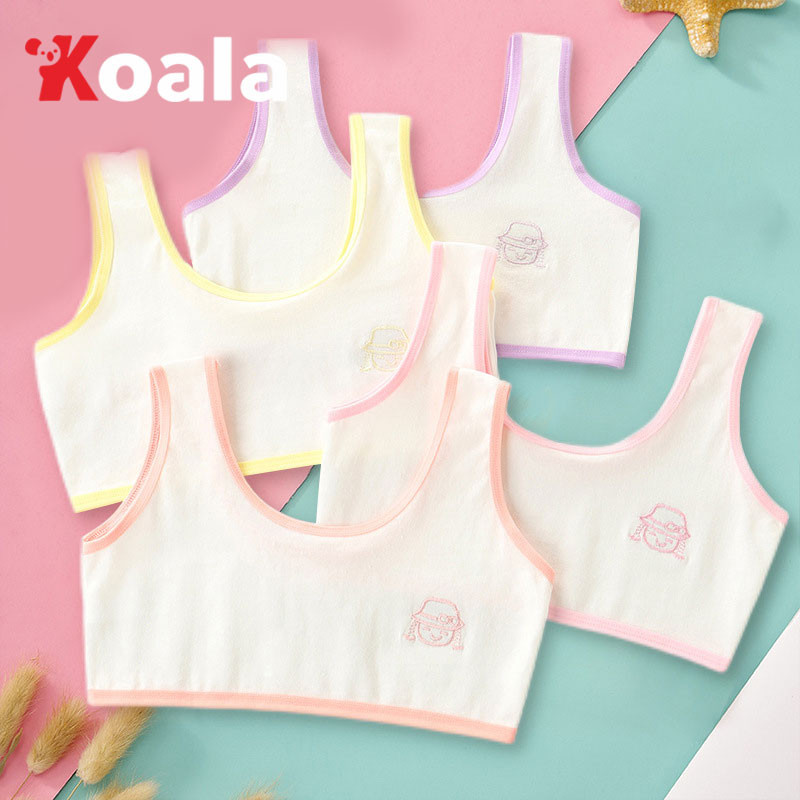 KOALA ชุดชั้นในเด็กอายุ ชุดชั้นในเด็กผู้หญิงบราฟองน้ำผ้านิ่มใส่สบาย 8-13 ปีรอบอก 20-34 นิ้ว sport bras