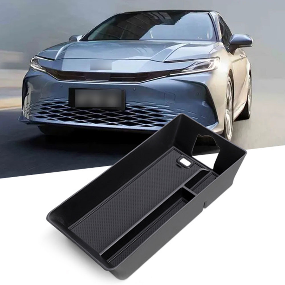 สําหรับ Toyota Camry 2025 2024 LE/SE/XLE/XSE คอนโซลกลางถาดที่เท้าแขนกล่องเก็บ ABS อุปกรณ์เสริมรถกล่องเก็บเหรียญ