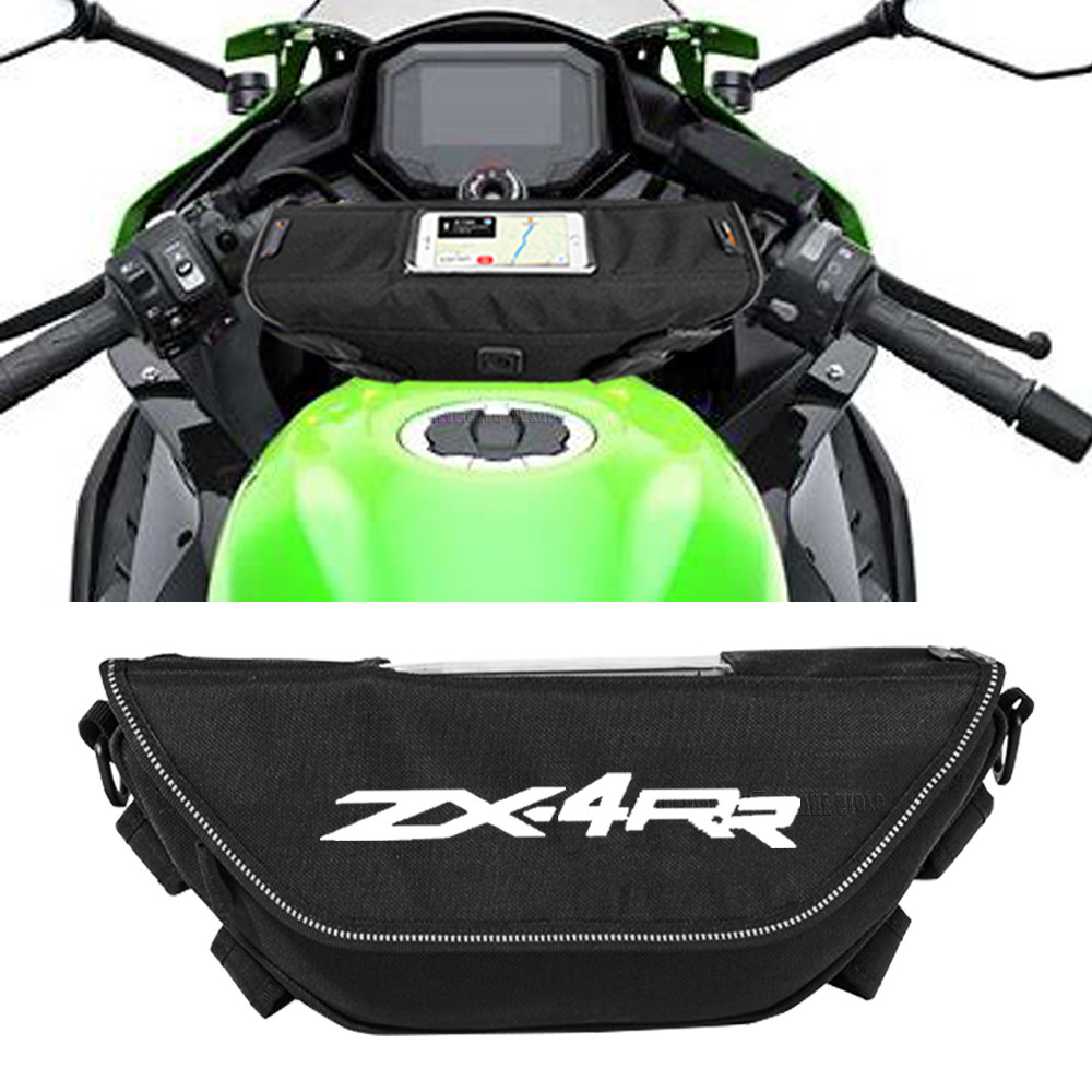 สําหรับ Kawasaki ZX-4R ZX-4rr zx4r ZX4RR zx4r 4rr 2023 กันน้ํารถจักรยานยนต์Handlebarกระเป๋าเดินทางนํ