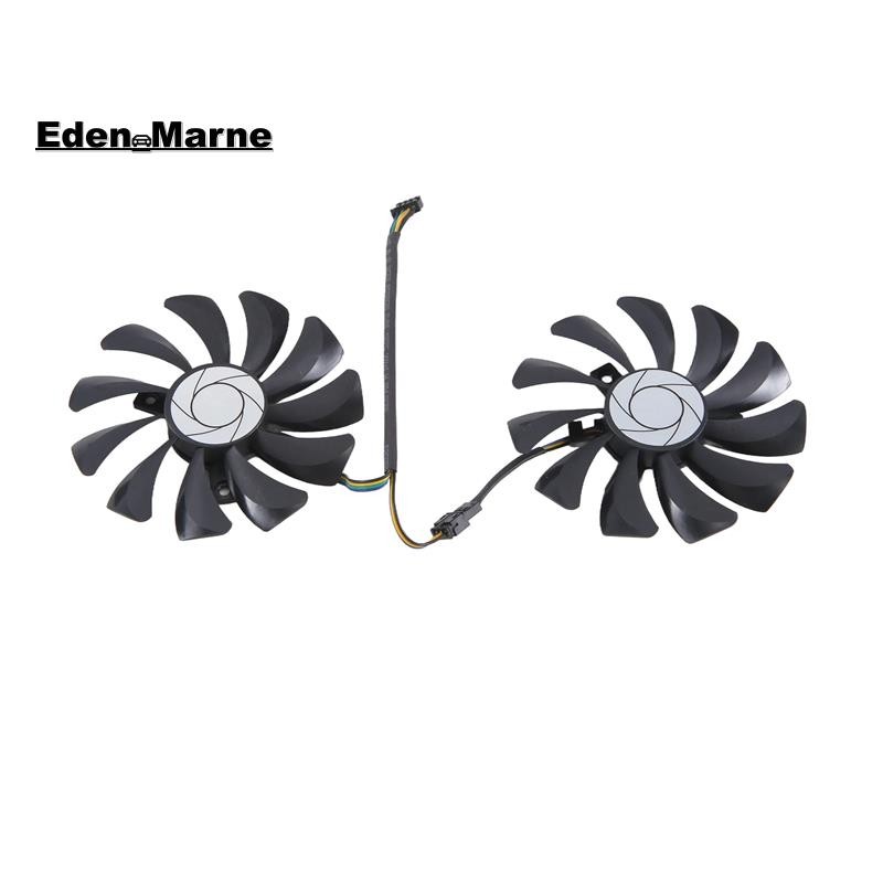 [Eden_Marner]ใหม่ 1 คู่พัดลมการ์ดกราฟิก 85 มม.H9010H12F-Z 4Pin Cooler พัดลมสําหรับ Gtx 1060 Oc 6G Gt