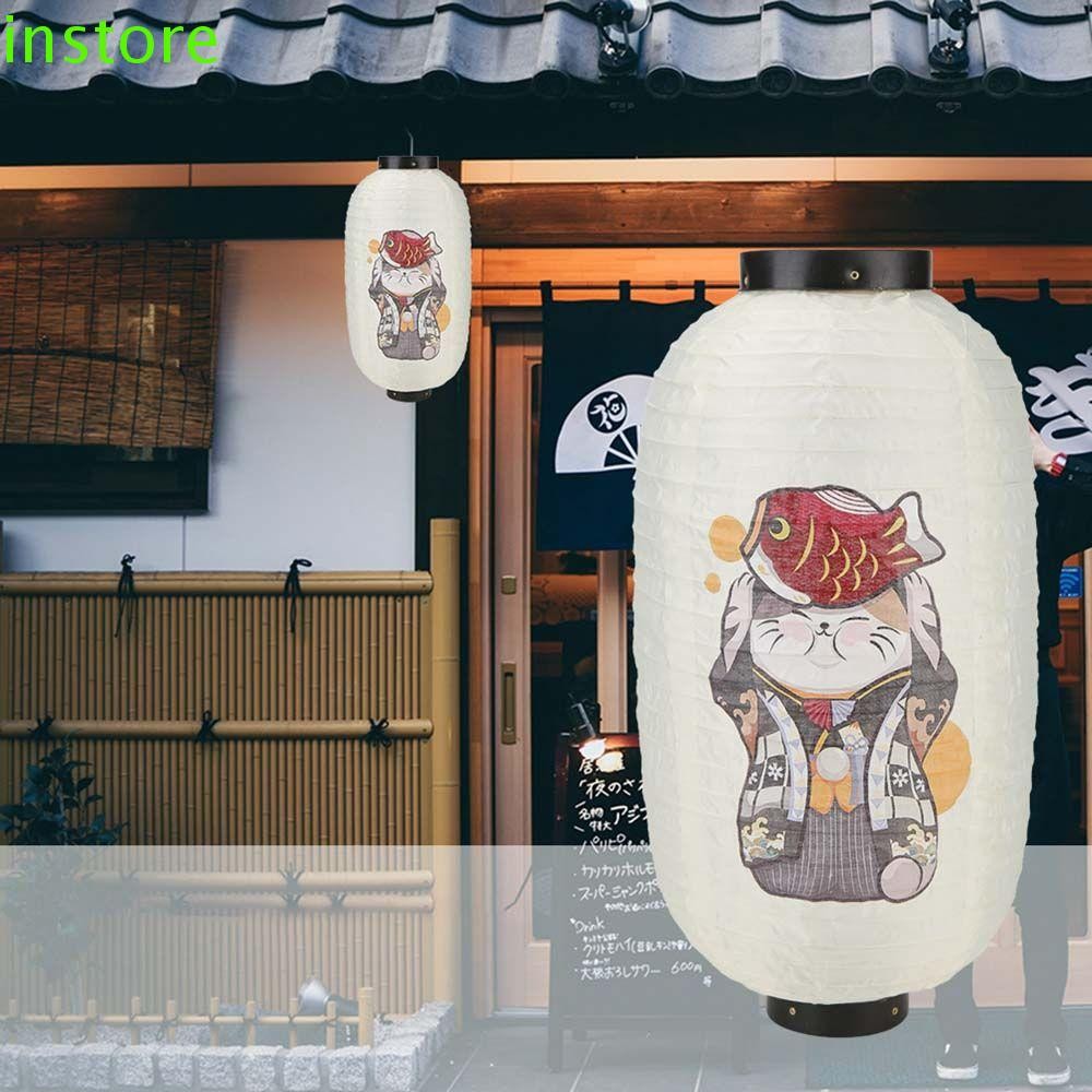 INSTORE โคมไฟผ้าไหมสไตล์ญี่ปุ่นโคมไฟปาร์ตี้ Cuisine Ramen Sashimi ร้านอาหารตกแต่ง