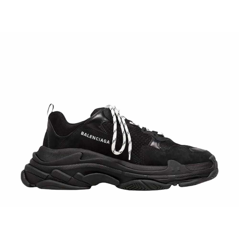 Balenciaga Triple S Black White Laces Unused