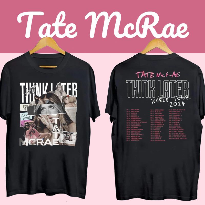 ✨พร้อมส่ง✨ใหม่ เสื้อ " ❤Tate McRae "  | Tate McRae ผ้าCotton 100% T-Shirt ใส่ได้ ทั้ง ชาย ใส่สบาย ไม