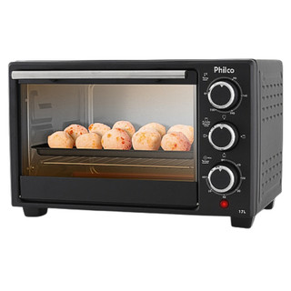 Forno Eletrico Forninho De Bancada 17 Litros Dourar Timer Grelha Grade Bandeja Philco 110v