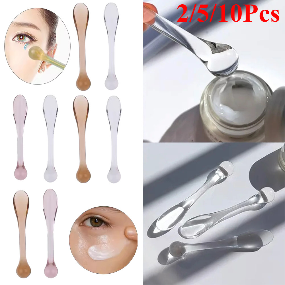 2/5/10 ชิ้นเครื่องสําอางตักครีมบํารุงรอบดวงตา Applicator ต่อต้านริ้วรอย Eye Massager Sticks หน้ากากช้อน Skin Care เครื่องมือ