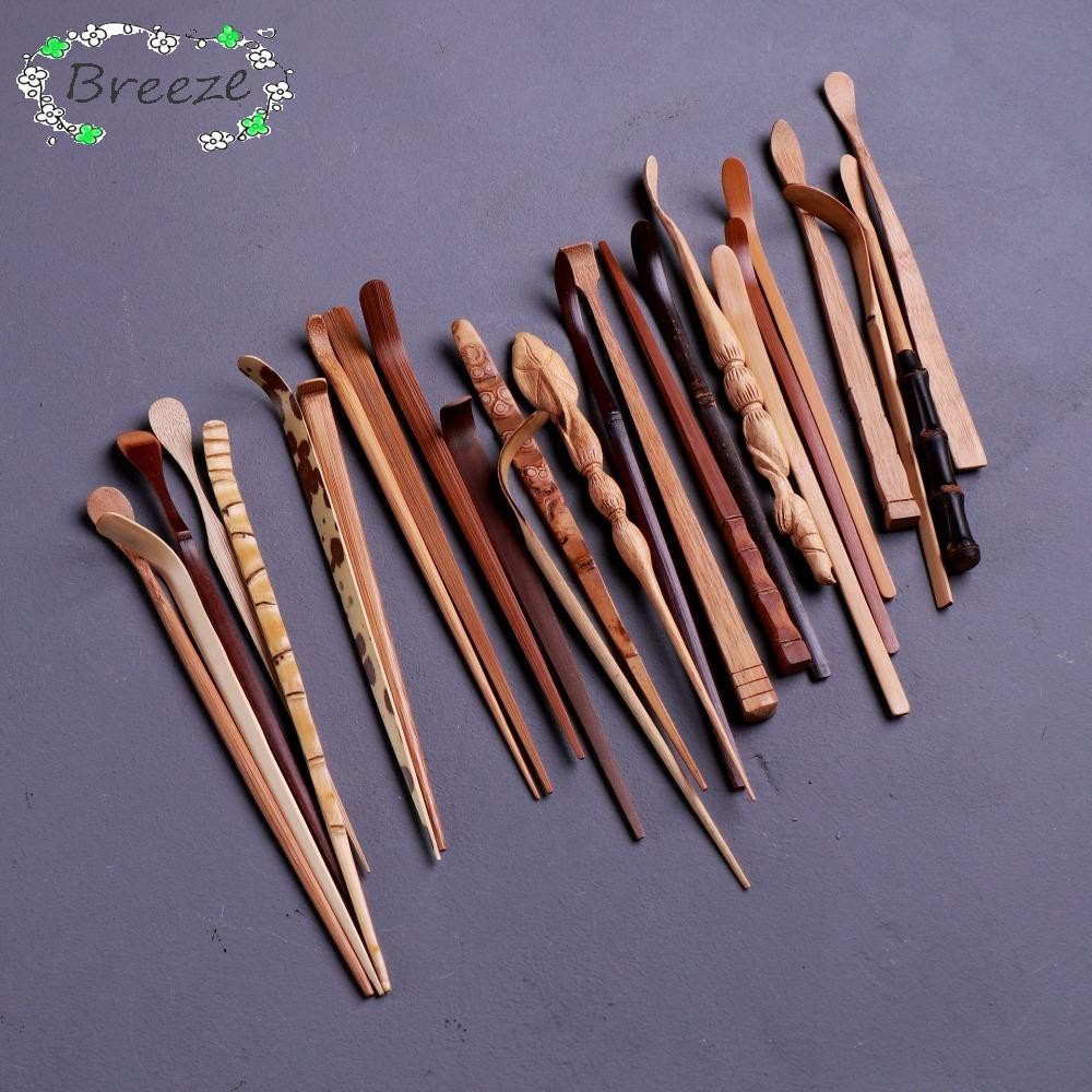 BREEZE Tea Sticks Chashaku, Japanese 18cm Matcha Scoop, Bamboo Classic Traditional Matcha Spoon Tea Painting