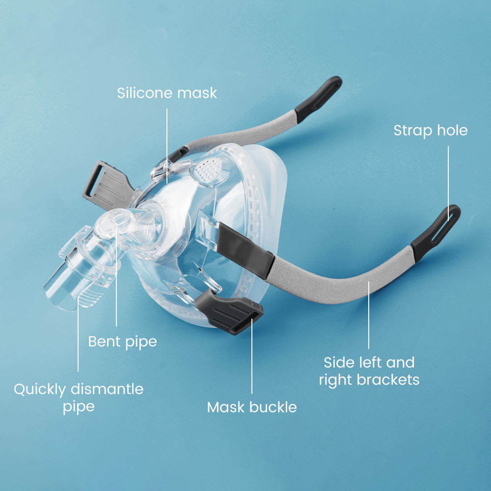 JBMBHC Auto CPAP Machine Sleep Apnea หน้ากากจมูก Anti Snoring Mask Size M Silicon Gel Cushions Mask