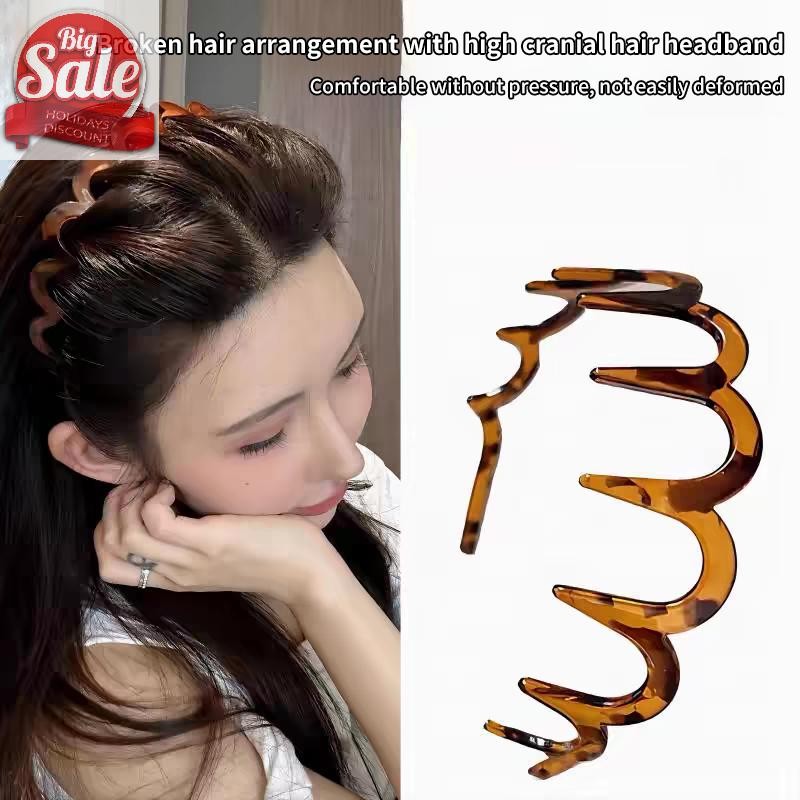 AF หวีผม Zigzag Band หยักผู้หญิง Man Girl ของขวัญวันเกิดคริสต์มาสกู้ภัยผมหัก Artifact A