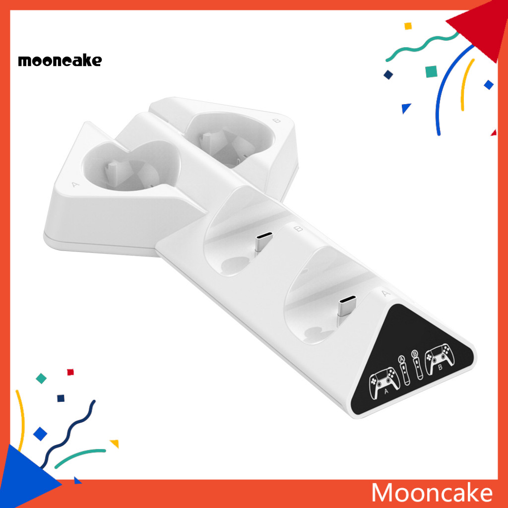 ขนมไหว้พระจันทร์| แท่นชาร์จจอยสติ๊กอินเทอร์เฟซ USB 1 ชุดรองรับฐาน 4 ฐานฐานชาร์จด้ามจับซ้ายและขวาคู่ 