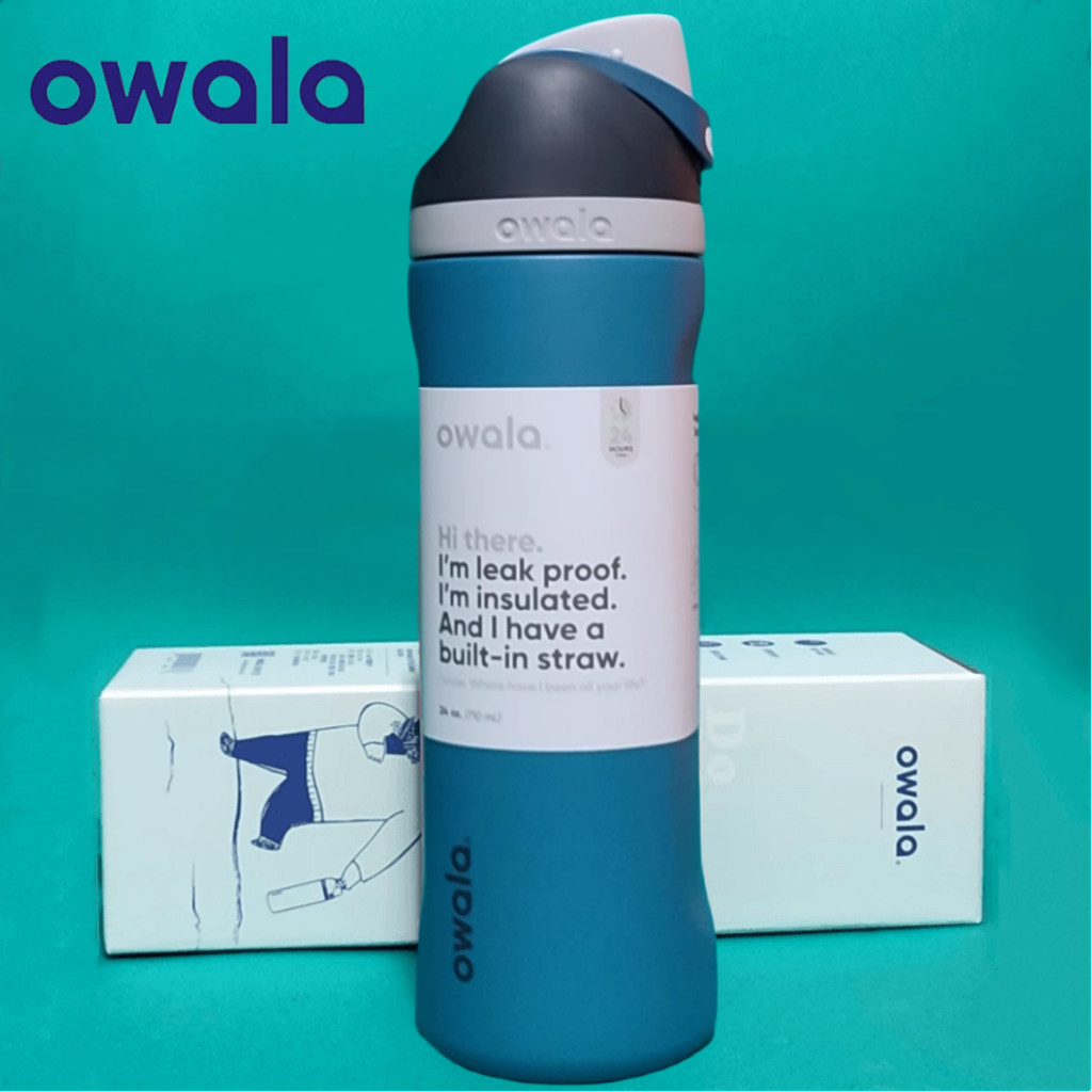 Owala FreeSip 24oz/32oz - ขวดน้ํากีฬาป้องกันการรั่วซึมที่ดีที่สุดสําหรับฟิตเนส