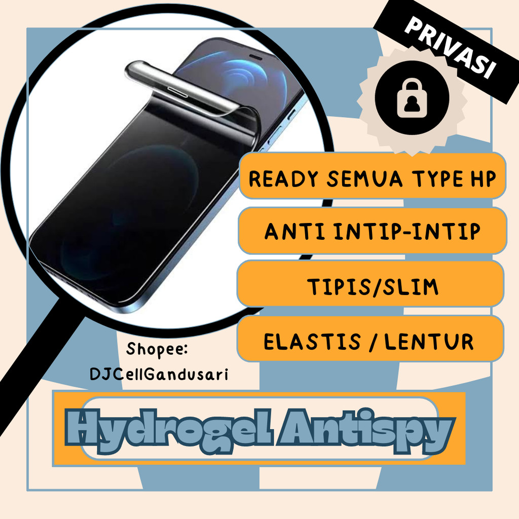 Anti-Scratch HYDROGEL SPY ความเป็นส่วนตัว Samsung Galaxy J1 Ace Mini J2 Pro A2 A3 A5 2015 A7 A8 Duos