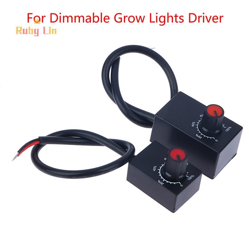 Ruby Lin DC 0-10V 1-10V ลูกบิด Dimmer Scale Potentiometer สําหรับ LED หรี่แสงได้ Grow ไฟ Nice