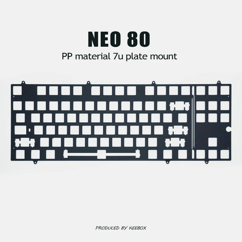 Keebox Neo80 Mechanical Keyboard Kit Positioning Plate Aluminum Plate FR4 POM PC Keyboard Plate PCB 