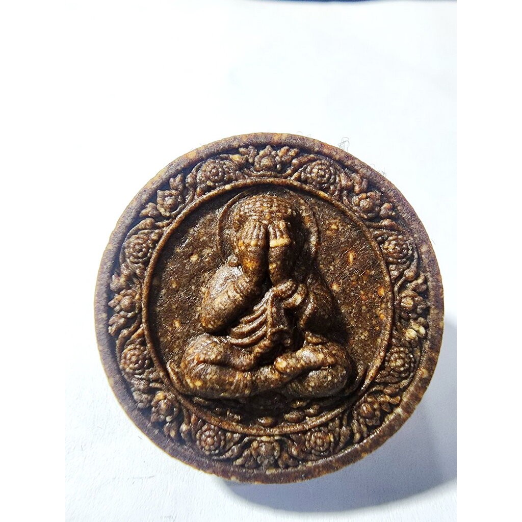 ครูบาอริยชาติ วัดแสงแก้ว เหรียญปิดตาโคตรเศรษฐี กล่องเดิม เลข5 (KA607)