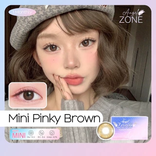 Angel Zone คอนแทคเลนส์ รุ่น Mini Pinky Brown 14.2 (รองรับสายตาปกติและค่าสายตาสั้น -0.50 ถึง -10.00)
