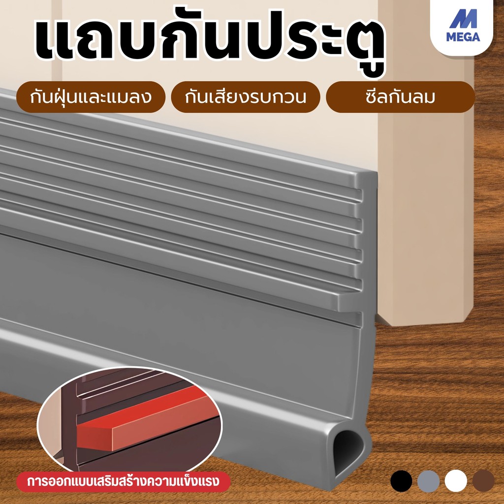 【พร้อมส่งจากไทย】ที่กั้นประตู แบบสอด ซีลกั้นประตู ที่กันฝุ่น ที่กั้นประตู กันลม กันแมลง กันแอร์ออก ที่กั้นขอบประตู