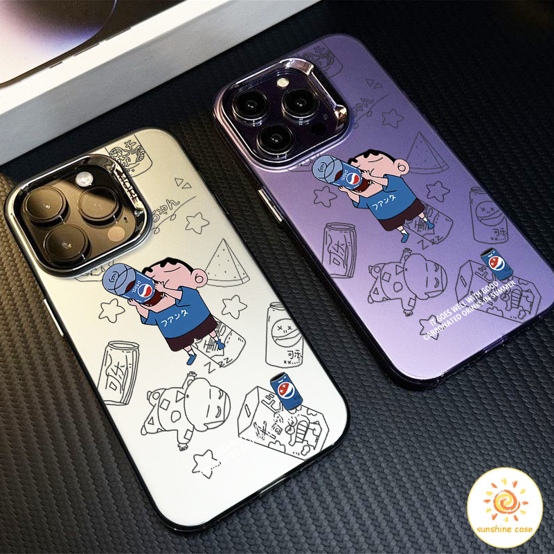 GOOD เคส เคส iPhone โลหะ Crayon Shin-chan 00 OPPO A15 A15S A38 A58 A78 A3SA12E A55 A7 A16K A31A8 A58 A98 A17