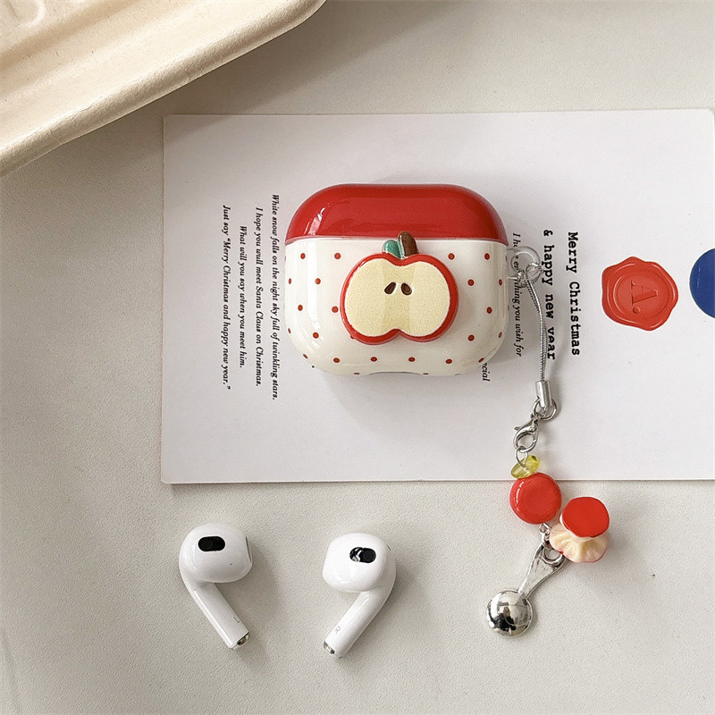 ตกแต่ง Apple สําหรับ Airpods 1/2 3 Pro Pro2 Pro3 Airpods4 ชุดหูฟังไร้สายบลูทูธป้องกันกรณี AirPods pro2 Pro3 3 4 หูฟังป้องกันกรณี