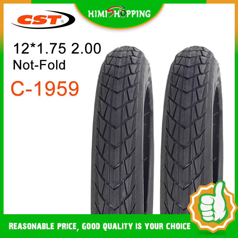 [พร้อม คลังสินค้า] 1พีซี CST 12นิ้วยางจักรยาน12*1.75 12*2.00 12*2.125 จักรยานทรงตัวพับด้านนอกหลอดแข่งรถเข็นเด็กTyreขี่จักรยานอุปกรณ์เสริม