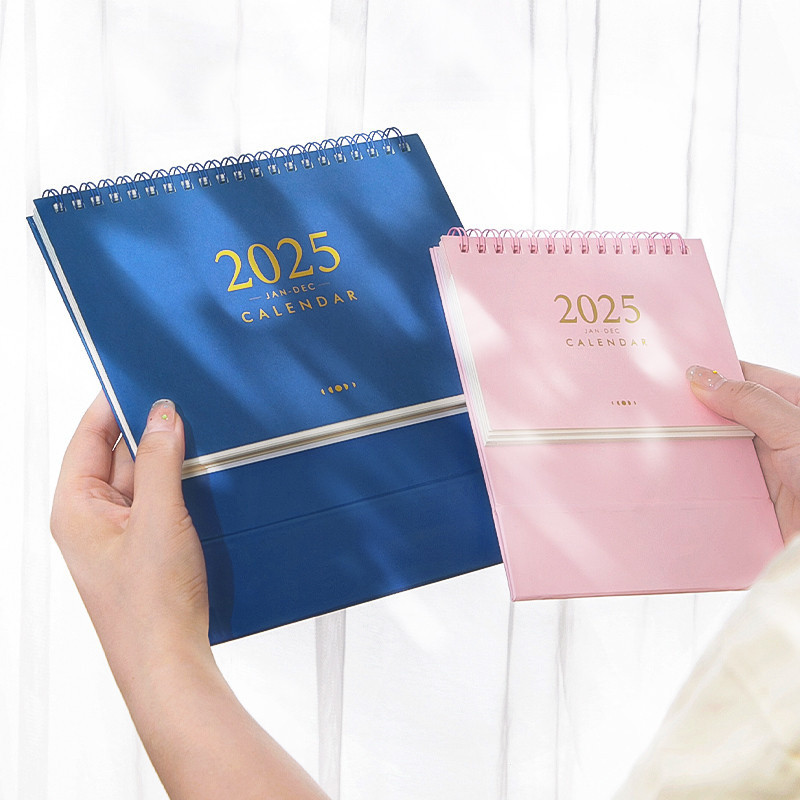 2025ปฏิทินพื้นฐานปฏิทินตารางโต๊ะตกแต่งมัลติฟังก์ชั่วางแผนปฏิทินสไตล์ที่เรียบง่ายโต๊ะปฏิทินสำนักงานการวางแผนที่สำคัญวันหยุดเตือนบันทึกออแกไนเซอร์