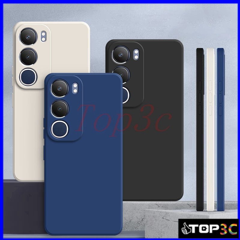 เคส Vivo Y19S เคสซิลิโคนป้องกันการตกสีธรรมดาเรียบง่าย YT