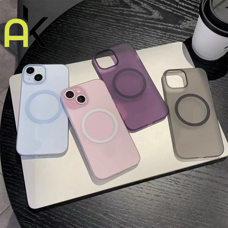 AK Magnetic เคสโทรศัพท ์ TPU โปร ่ งใสเปลือกแข ็ งเหมาะสําหรับ IPhone 11 12 13 14 15 1617 PRO MAX 14 15 Plus