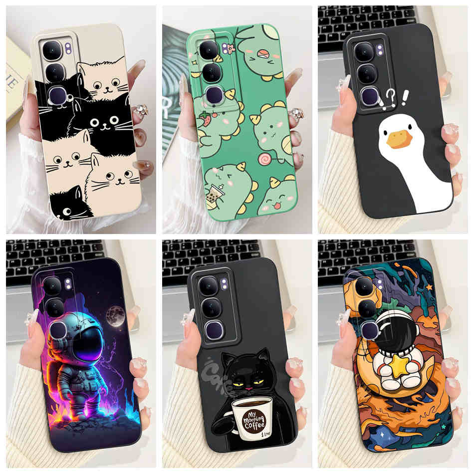 Vivo Y200 (5G) น่ารักนักบินอวกาศแมวไดโนเสาร์ Jelly Case Vivo Y200 5G Soft Silicon กันกระแทกเคสโทรศัพท์