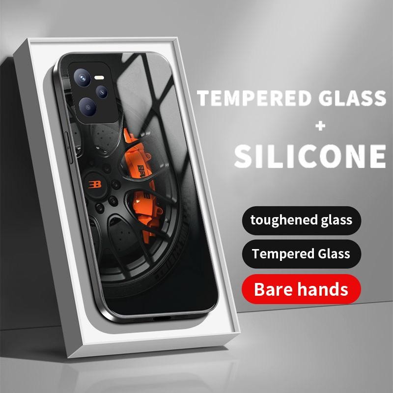 เหมาะสำหรับ Realme C35 7 Pro 2 Pro V13 5G กรณีโทรศัพท์ใหม่เคส Cool Artistic Car Logo