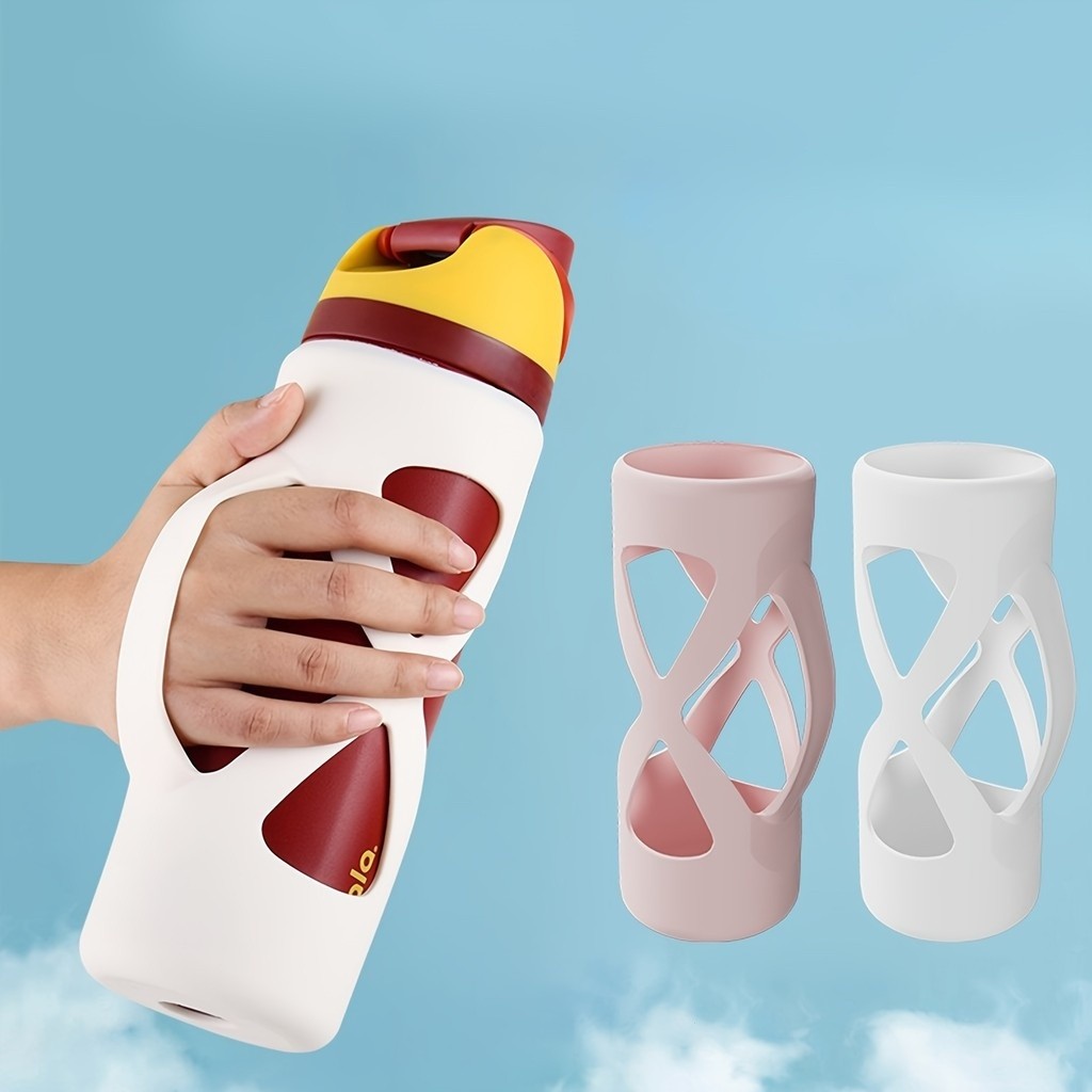 ถ้วยน้ํากีฬา อุปกรณ์เสริมขายร้อน Owala ฝาครอบป้องกันซิลิโคน Anti-SLIP Easy-to-Grip Design 24oz ถ้วยน้ําฝาครอบกันลื่น