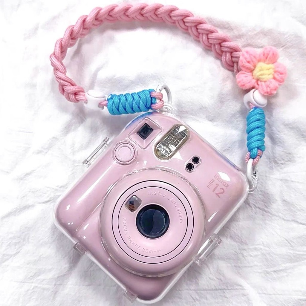 Polaroid mini99 เคสป้องกันโปร่งใส mini12 Mini 7+40 90 11 9 SQ6 เคสป้องกันสายคล้องไหล่ CC241209