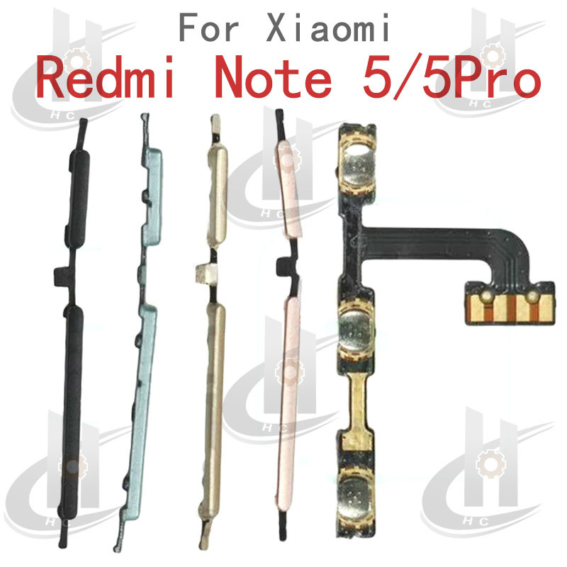 Xiaomi Redmi Note 5 Pro / 5pro ปุ่มปรับระดับเสียงและปุ่มข้าง Flex Cable อะไหล่ทดแทน
