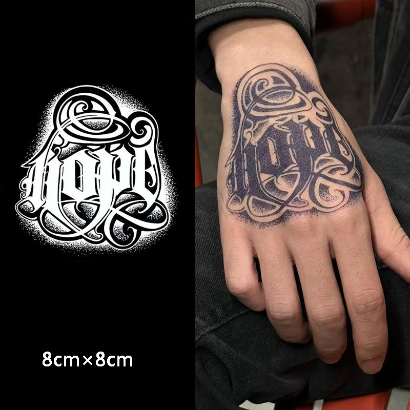 【COCO Magic tattoo】ติดทนนาน15วัน ;8ซม*8ซม;สติ๊กเกอร์รอยสักกันน้ําติดทนนานปลอมรอยสักชั่วคราวสักกึ่งถาวร