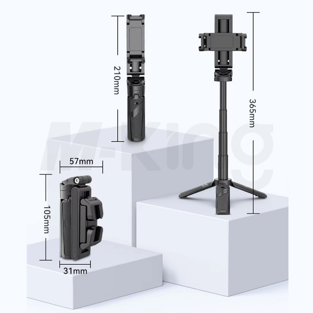 Ulanzi JJ02 ขยาย Grip Tripod ขาตั้งกล้องโทรศัพท์พร้อมรีโมท Selfie Stick แนวตั้งแนวนอนการถ่ายภาพ ราคา ถูกที่สุด ดีลบีเคเค แกลเลอรีภาพที่ 4