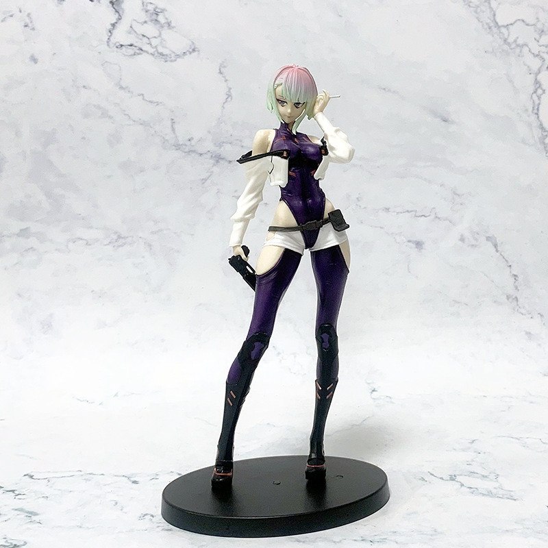 Cyberpunk Edge Runner Edge Walker Lucy Figure Cyberpunk Desktop Decorative Model Doll