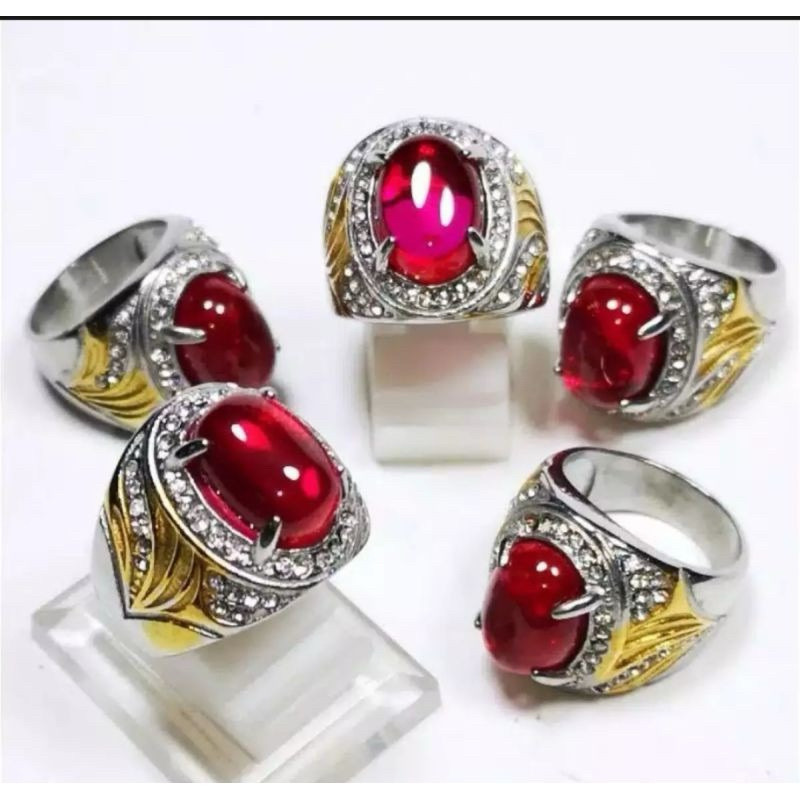 MERAH Cheapest Bangkok Siame Garnet Ring Stone