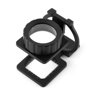 แว่นขยายพร้อมขาตั้งไฟ - พับได้แบบพกพา 15X