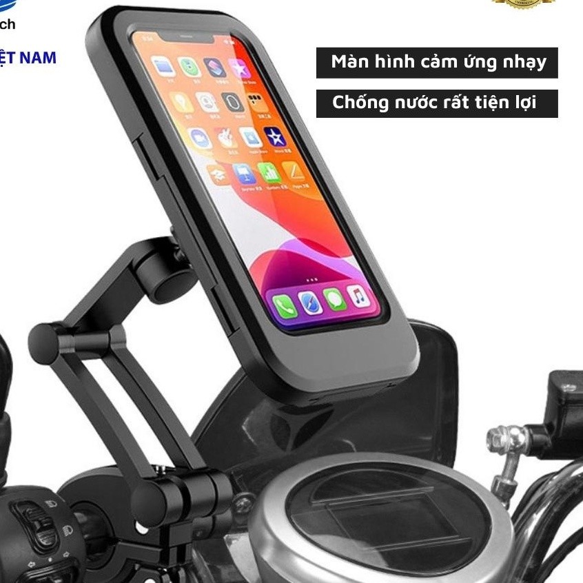 ที่วางโทรศัพท์กันน้ํามอเตอร์ไซค์ WITH TOUCH Bicycle ปรับหมุนได้ 360 Pk Thai Duong