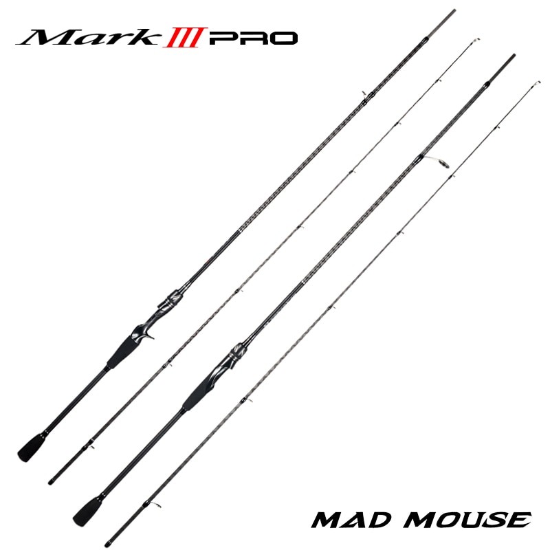 New MADMOUSE MARK III PRO Lure Fishing Rod 1.98m 2.09m 2.28m N/ML Power MF Action Lure WT  3-21g
