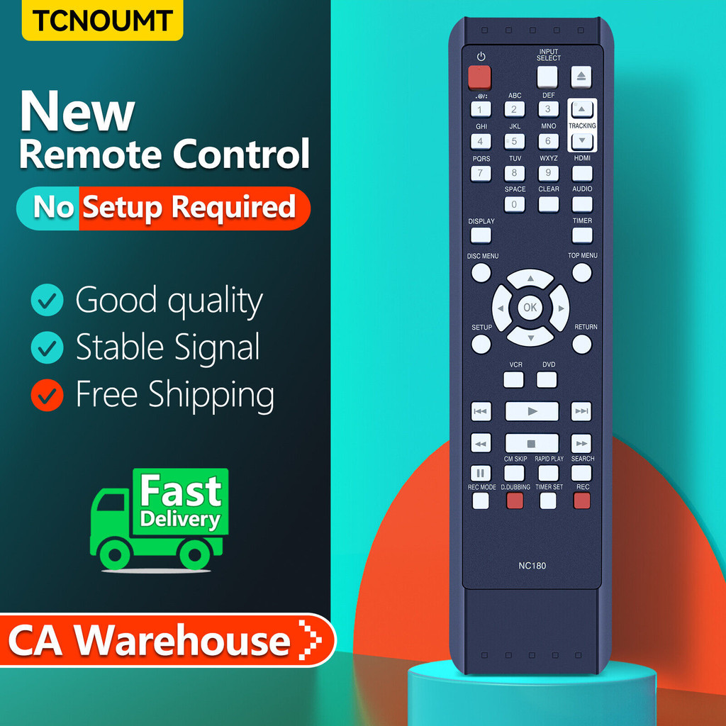 NC180 NC180UH รีโมทคอนโทรลสําหรับ Funai เครื่องเล่น DVD ZV427FX4A ZV427FX4