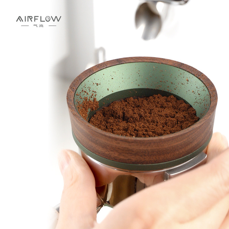 Airflow อิตาเลี่ยนผง Collector กาแฟเครื่อง Anti-Falling Magnetic Cloth Powder Dispenser ผงกาแฟสะสม 58 มม./51 มม.