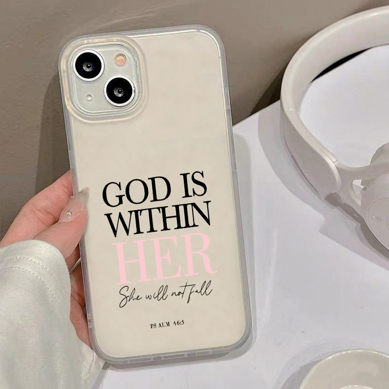 เคสไอโฟน11 ตัวอักษรที่เรียบง่าย เคสโทรศัพท์ โปร่งแสง For iPhone 11 12 13 14 15 16 Pro Max X XS 7 8 Plus XR 7P 8Plus เคส