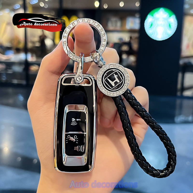 Honda PXC 160/giorno/คลิก 160/adv 350/forza 350/Scoopy เคสกุญแจรถ พวงกุญแจขอบเงิน Honda