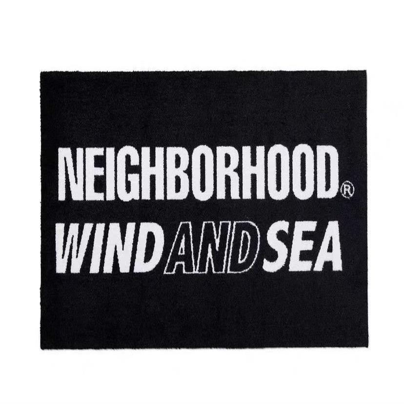 คุณภาพสูง NEIGHBORHOOD NBHD SEA ญี่ปุ่นอินเทรนด์พรมแหวนผ้าไหมเสื่อประตูทางเข้ากันลื่นทางเข้าประตูเสื่อเท้า