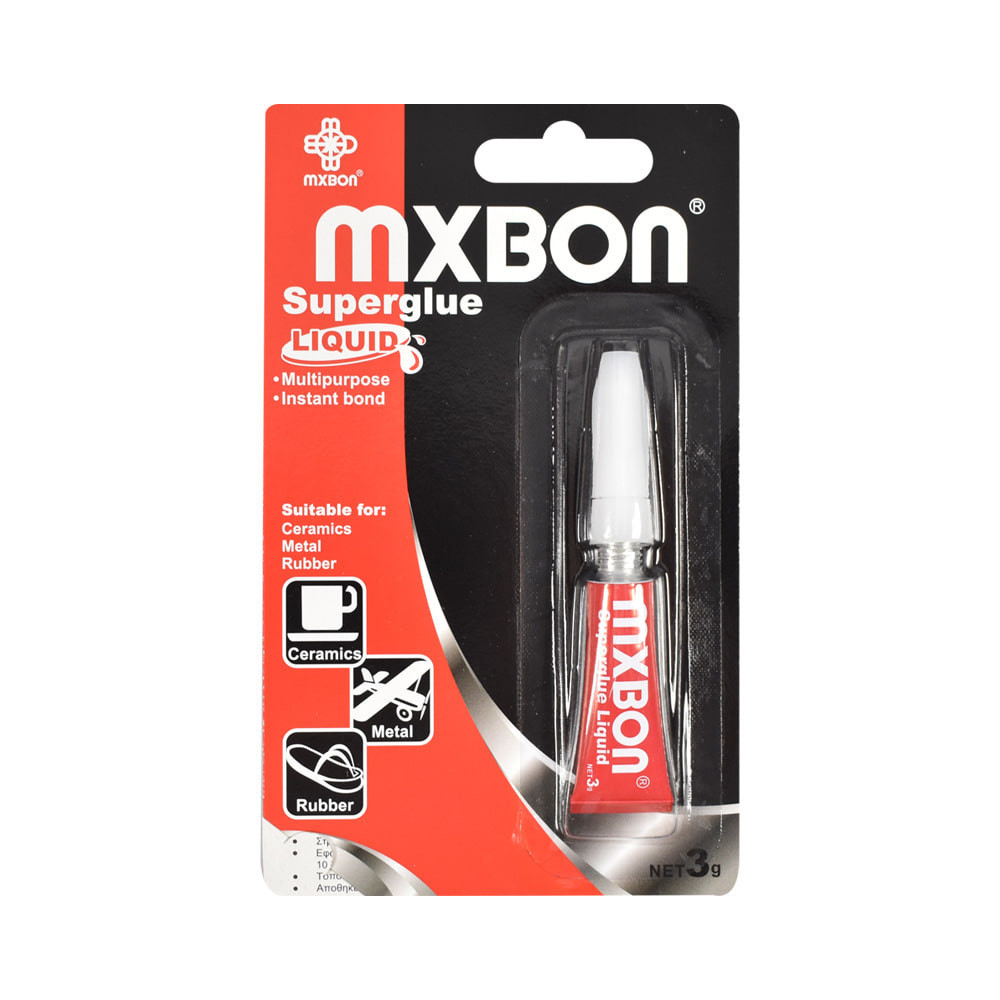 MXBON Super Liquid กาวเซรามิคกาวกาวโลหะอเนกประสงค์ Sticky Liquid 3ML